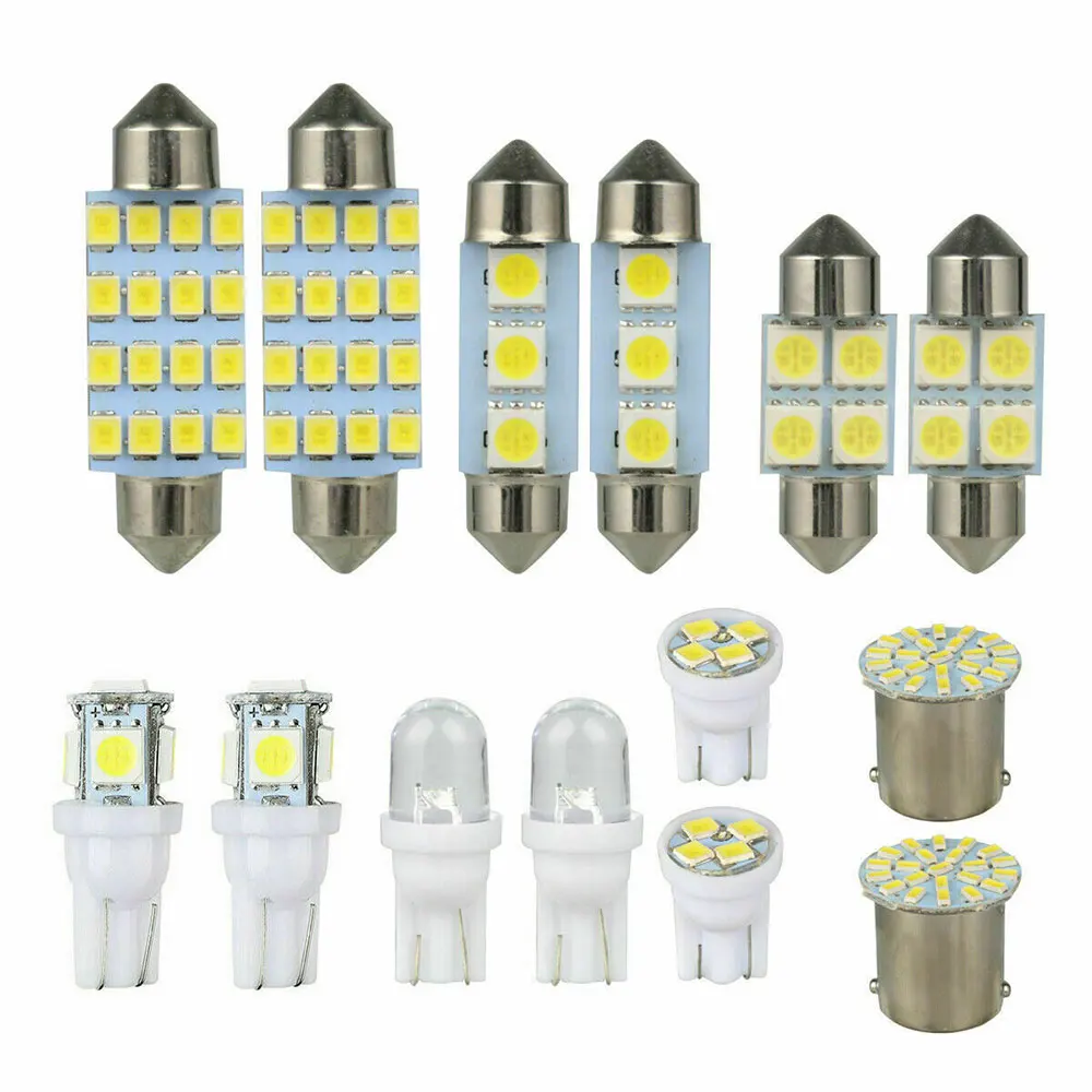 

Universal 14Pcs LED T10 COB Car Light Bulb Interior Dome Trunk License Plate Lamps for BMW E46 E90 F10 E60 F30 E39 E36 F20 E87