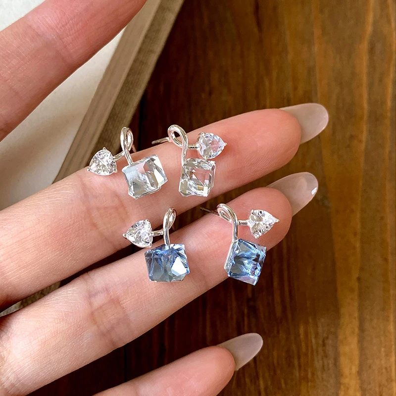 GANPUP Luxus-Ohrstecker mit funkelndem Zirkonia für Damen, neue Mode, süßer, niedlicher Ohrschmuck, Party-Geschenk, серьги женские – Detail 1