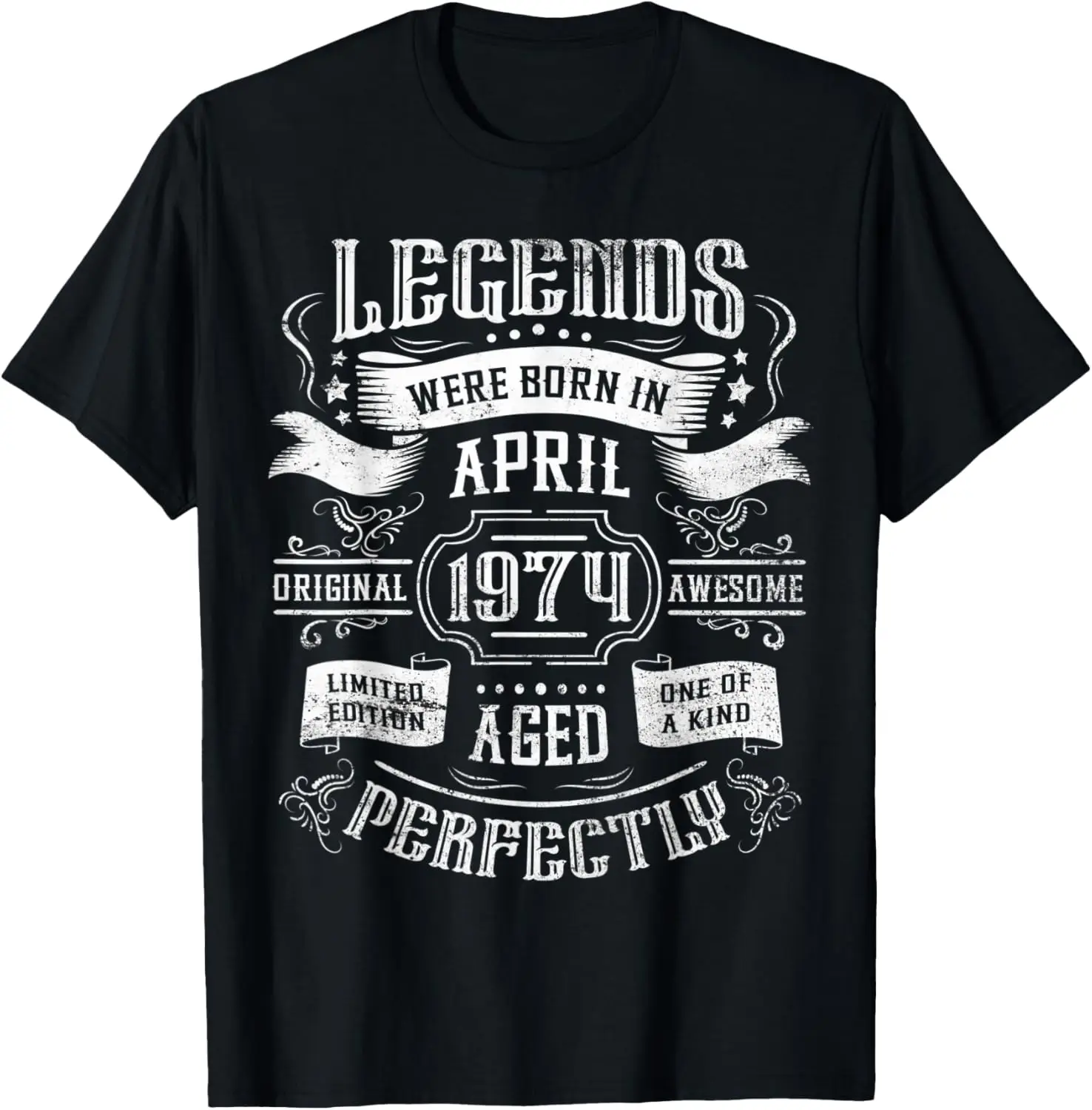 

Legends were born in April 1974 Birthday T-Shirt