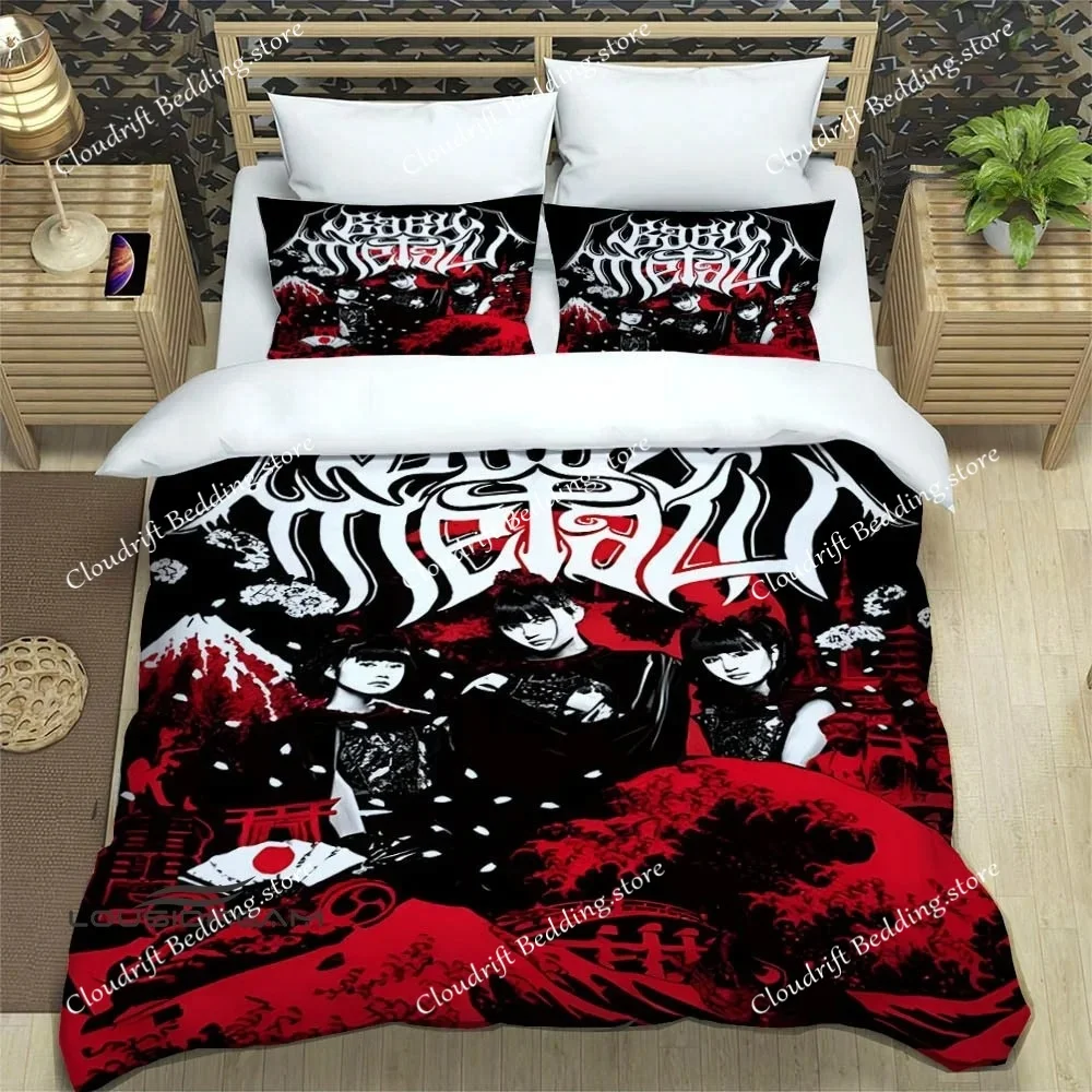 

3D Print Music Band BABYMETAL Bedding Set Single Twin Full Queen King Size Bed Set Adult Kid Bedroom Duvetcover Set Home Textile