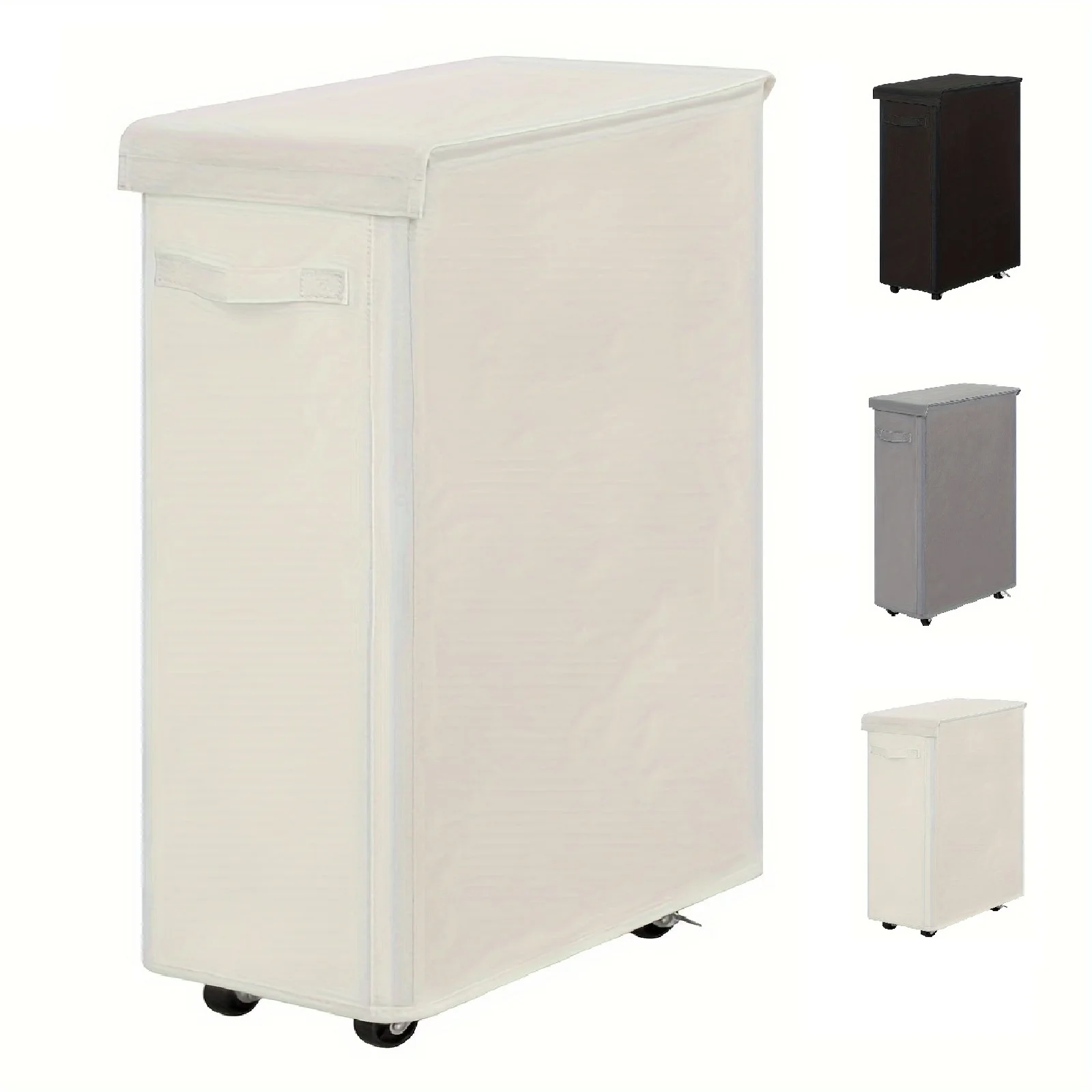 Laundry Basket With Wheels And Lid Closed Laundry Hamper 1PC Suitable For Bedrooms Bathtubs Laundry Dormitories