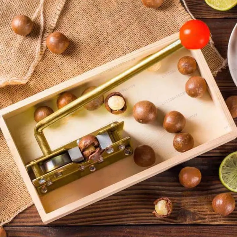 

Safe Nut Cracker Tool， Easy Open Shell for Macadamia， Walnut， Pecan & Pistachio， Ergonomic Handheld Opener， No Mess Shelling