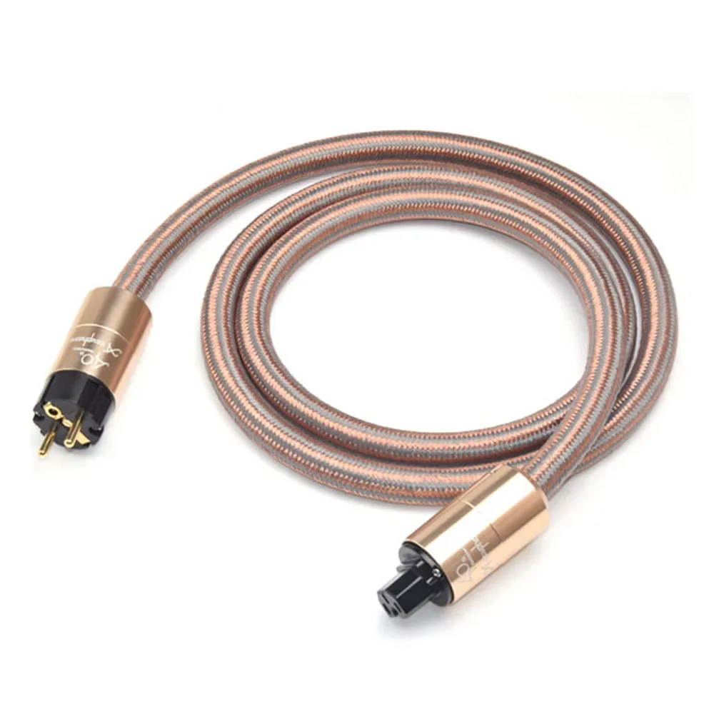 Cable de alimentación Hifi Accuphase UE/EE. UU., Cable de alimentación OFC de alta pureza con enchufe estándar europeo para amplificador, reproductor de CD, DAC