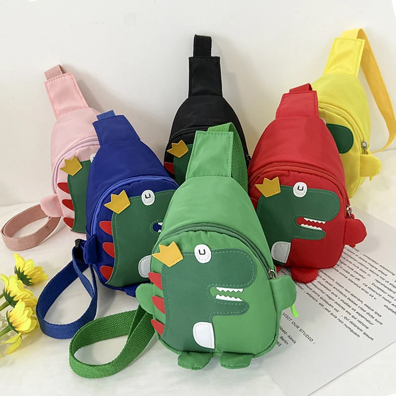 Sac à dos de dinosaure de dessin animé pour garçons et filles, sacs à bandoulière mignons pour enfants, mini sac à bandoulière pour enfants, sac à dos scolaire pour tout-petits, mode