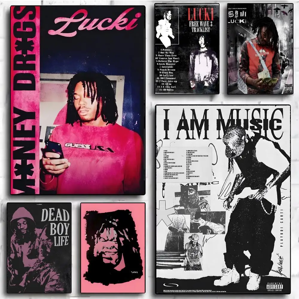 psychedelic rapper L-Lucki Poster Modern Home Decor & Interior Design | Wall Art Collection