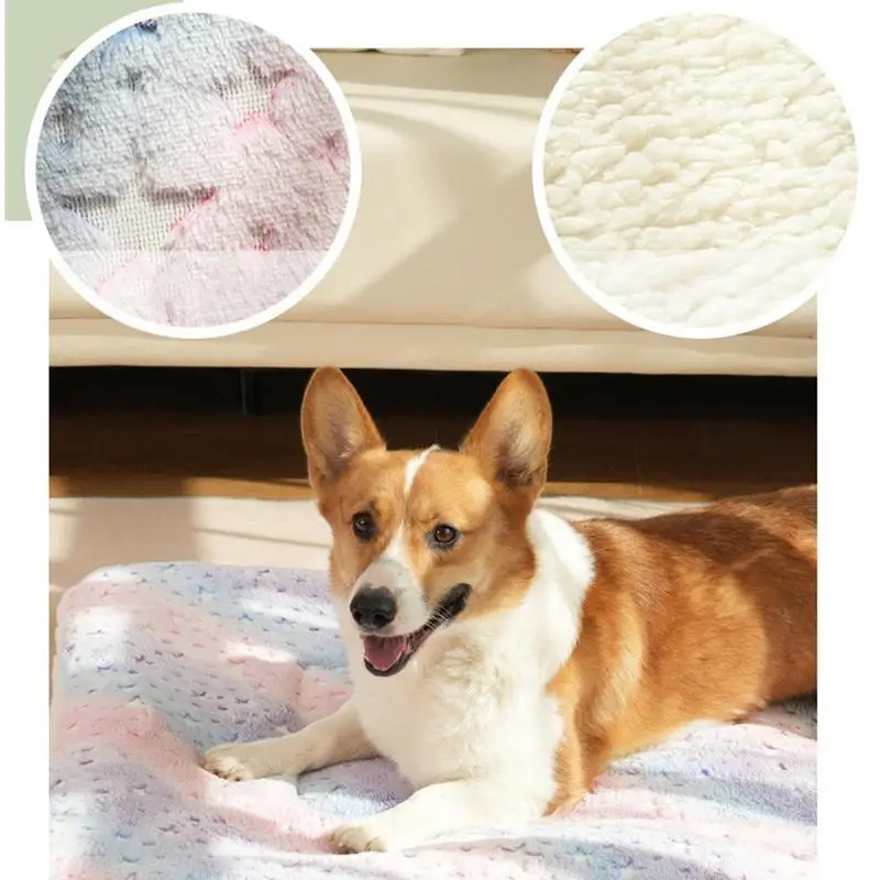 Fall/Winter Pet Sleeping Pad Soft Dog Bed Mats flannel PP cotton Pet Sleeping Bed Mats for Dogs Cute Pet Pad Warm Accessories