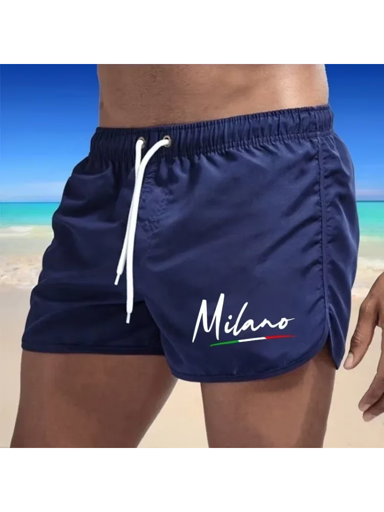 AliExpress NONE 2026 Brand New Mens Board Shorts Italy Design Printed Beach Shorts High Quality Male Summer Running Cycling Boxing Cool Shorts