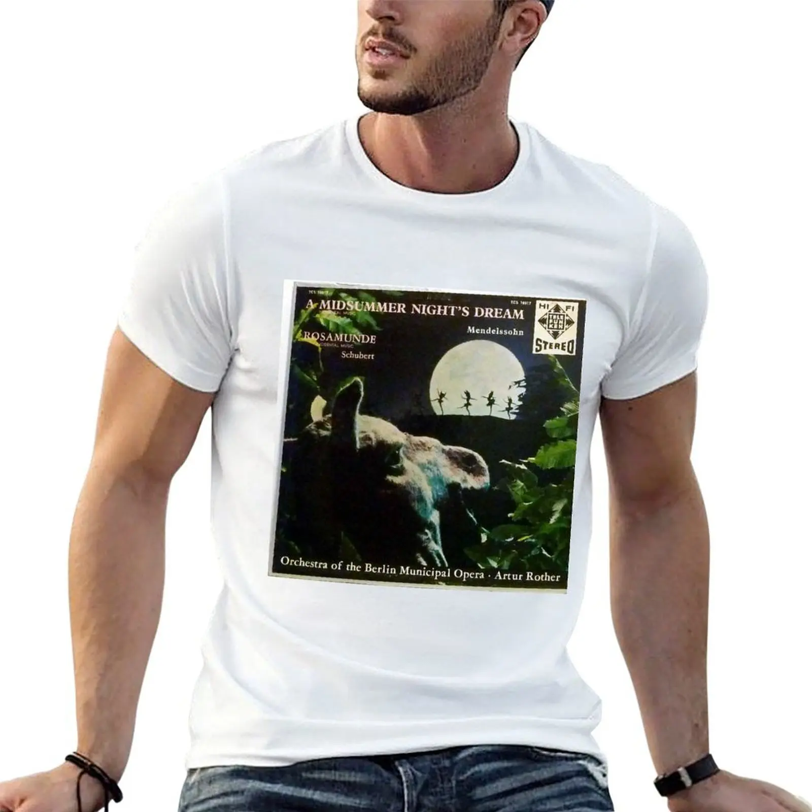 

A Midsummer Night's Dream, Mendelssohn, Schubert, Opera, Shakespeare, Berlin T-Shirt t shirts for man cotton T-Shirt