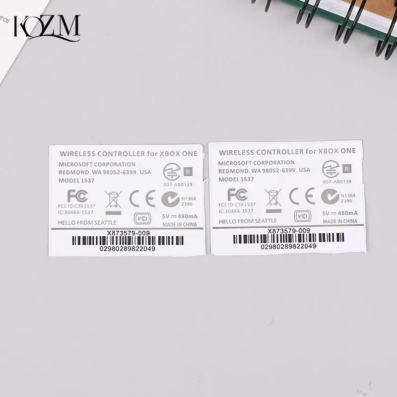 2pcs Black White Lable Seals Sticker Handle Stickers For Xbox One/xbox One Slim Wireless Controller Sticker view 3