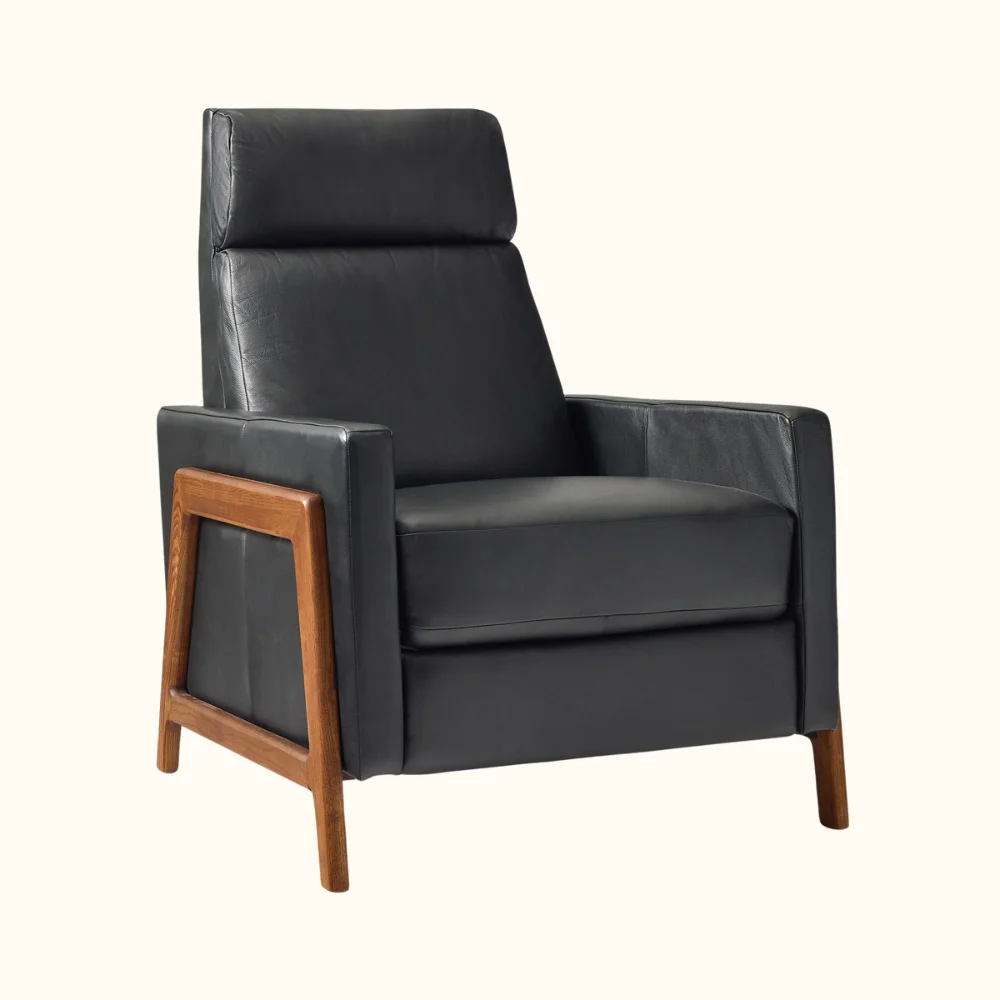 Halekulani Modern Ergonomic Leather Lounge Chair for Living Room Hospital Hotel Apartment Use
