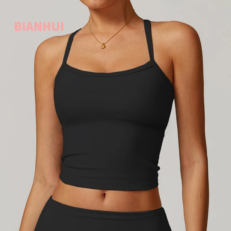

BIANHUI Sportswear Woman Gym Yoga Vest Quick-Dry Fitness Underwear Top Outdoor Running Sports Bra For Women Yoga Clothing