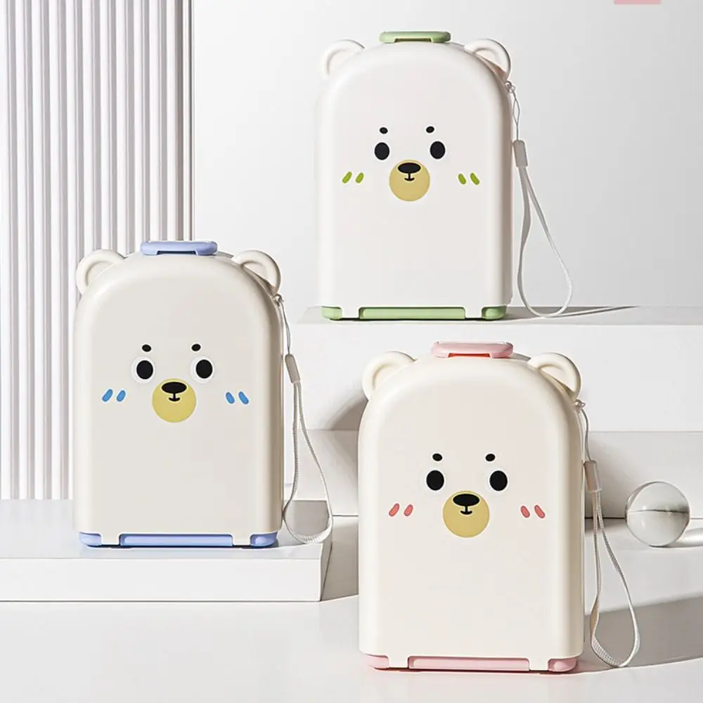 

6-in-1 Baby Bottle Brush Set Space Saving Drying Rack Bottle Cleaner Brush Portable Built-in Drain Rack