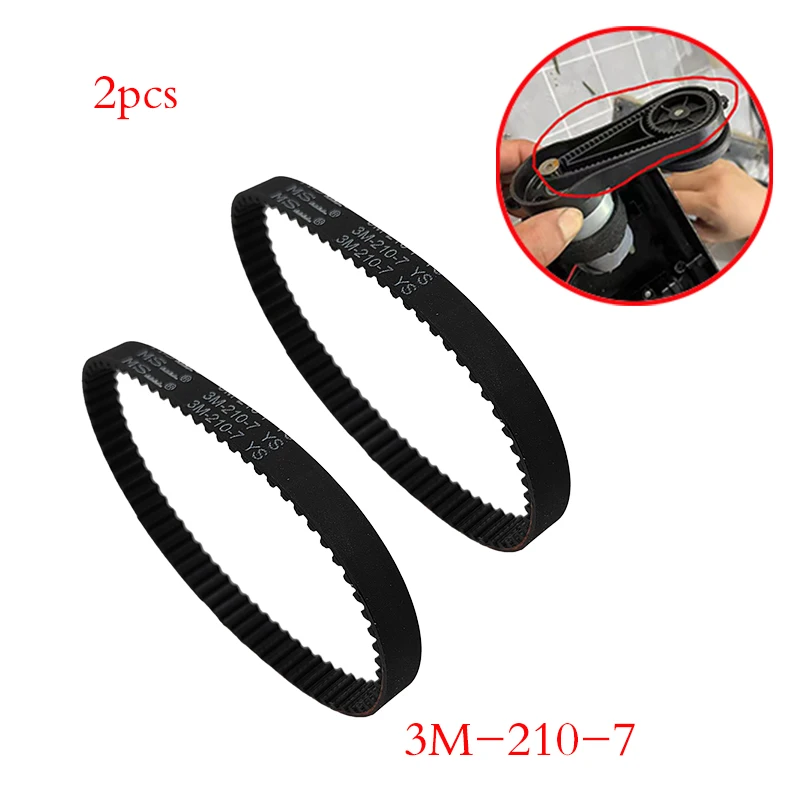 

2pcs Vacuum Cleaner Parts 3M-210-7 Length 210mm Width 7mm Belts for Tineco/Dreame/Aveeno/Whirlpool/SUPOR Vacuum Cleaner Repair