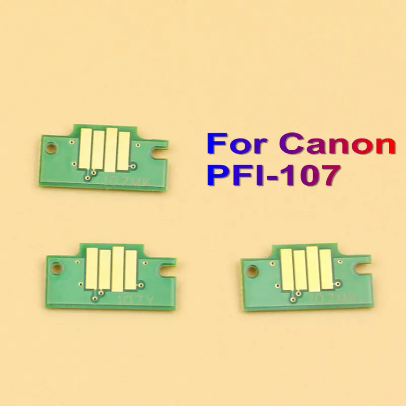 Imagem -03 - Chip de Cartucho de Tinta de Reconjunto Automático Permanente para Canon Pfi107 Chip para Canon Ipf 680 685 770 780 785 Impressora Cartucho Chip