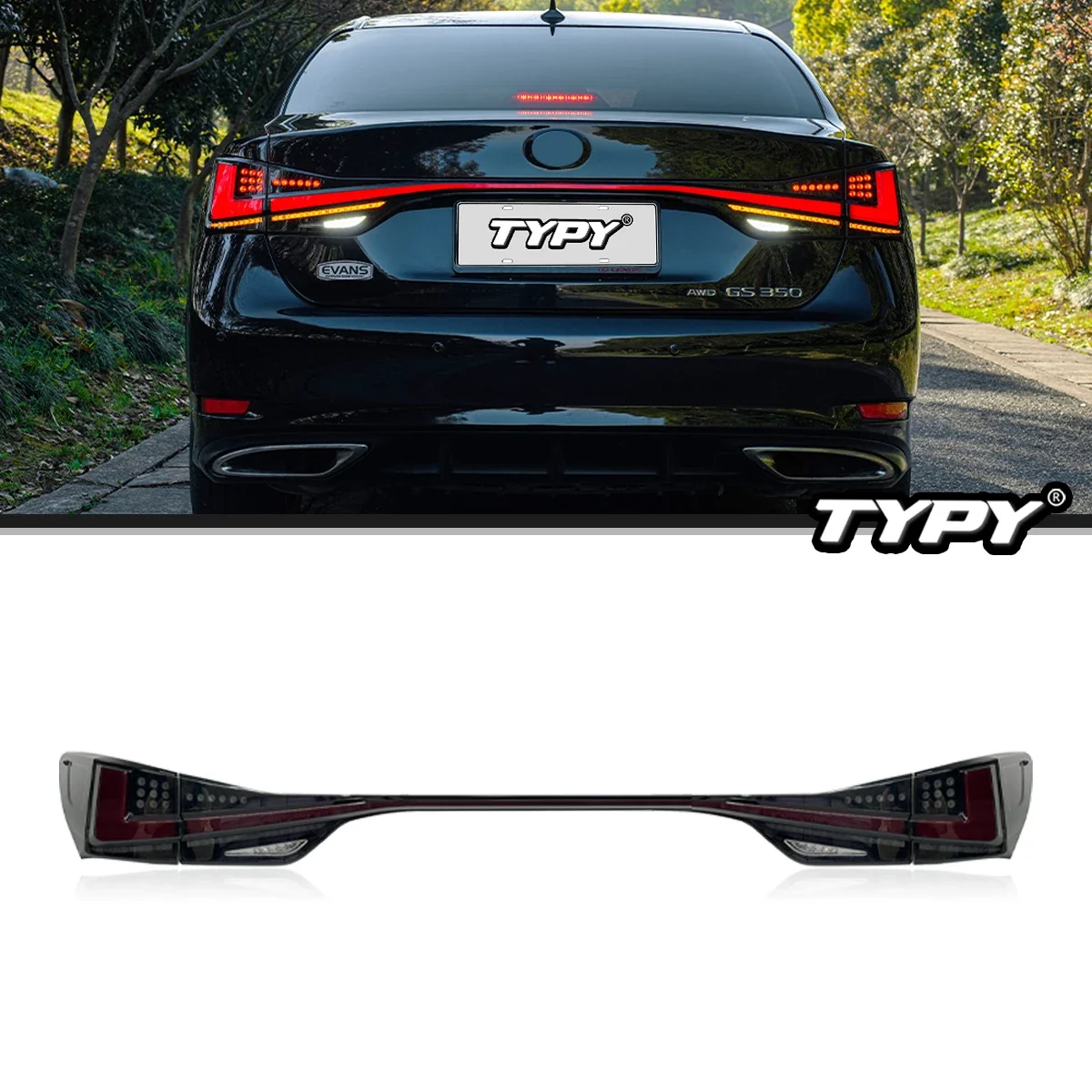 

Новый светодиодный задний фонарь для Lexus GS 2012-2020, обновленный задний фонарь, модифицированный для динамического сигнала, задний фонарь, автоаксессуары