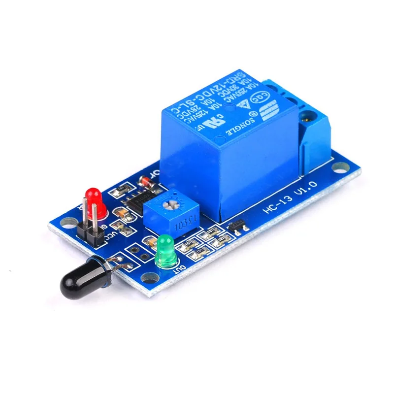 Two-in-One Fire Alarm Flame Detection Module, 5V/12V Flame Sensor Switch