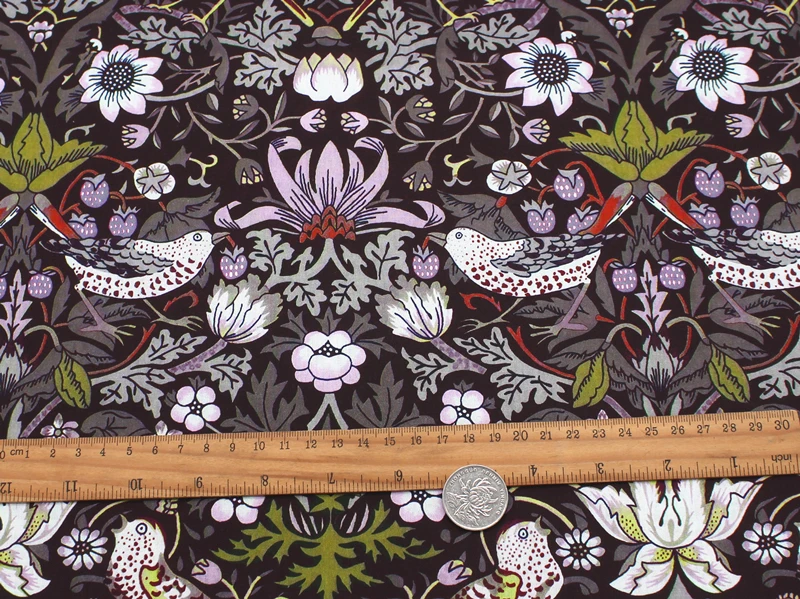 140x50cm Ethnischer Stil Reiner Baumwollstoff mit Blumenmuster für Kleidung, Kleider, Hemden, Einfacher Baumwollstoff, Handgemachtes DIY-Nähmaterial – Detail 1