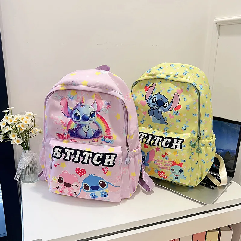 

Disney Stitch New Kindergarten Mickey Mouse Kids Backpack Cartoon Anime Kids Student Schoolbag Men's Women's Lightweight Handbag