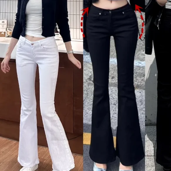 Low Waist Slim Fit Denim Jeans Fashionable Comfortable New Arrival Women's Body Shaping Pants Enhanced Leg Lengthening Effect