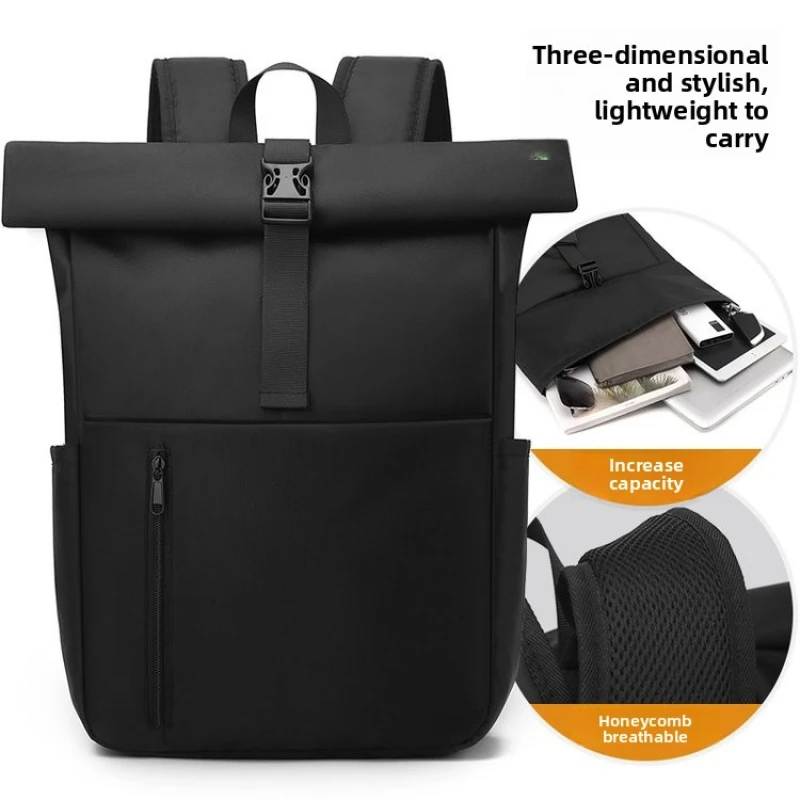 

2026 Casual Business Backpack For Men Large Capacity Waterproof Mne's Bagpack Multiple Pockets College Student Bookbag