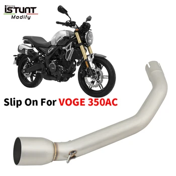 Slip on Motorcycle Exhaust Escape Moto Systems Modified Middle Link Pipe 50.8Mm Muffler Connect For Voge 350 AC 350AC 2023