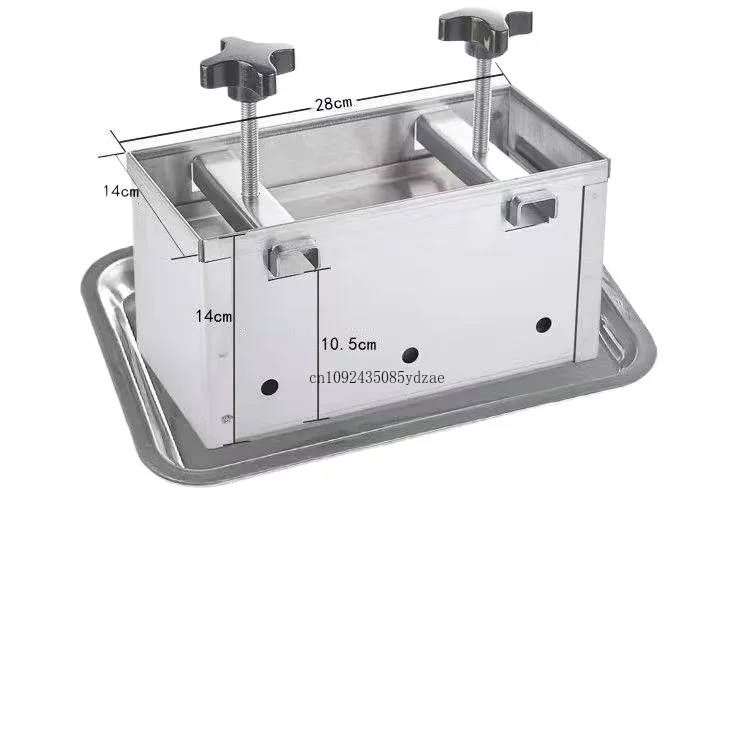 304 Stainless Steel Meat Pressing Mold Box, Cooked Meat Forming Tool, Briquetting Machine