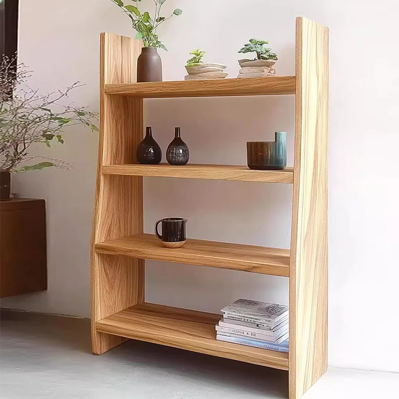 

Minimalist Wooden Bookcases Vintage Living Room Story Decoration Bookcases Aesthetic Library Estante Livros Unique Furniture