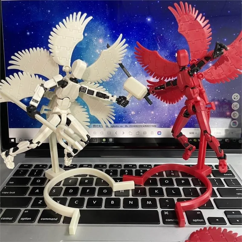 หุ่นยนต์การเปลี่ยนรูป Lucky 3D พิมพ์หุ่นรุ่น 13 ข้อต่อเคลื่อนย้ายได้ DIY ประกอบ Decompression ของเล่นเด็กของขวัญวันเกิด