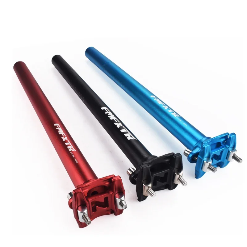 Cross Country Mountain Bike 27.2/30.9/31.6*400mm Lengthened Saddle Seat Tube Seatpost Aluminum Double Nail Straight Tube