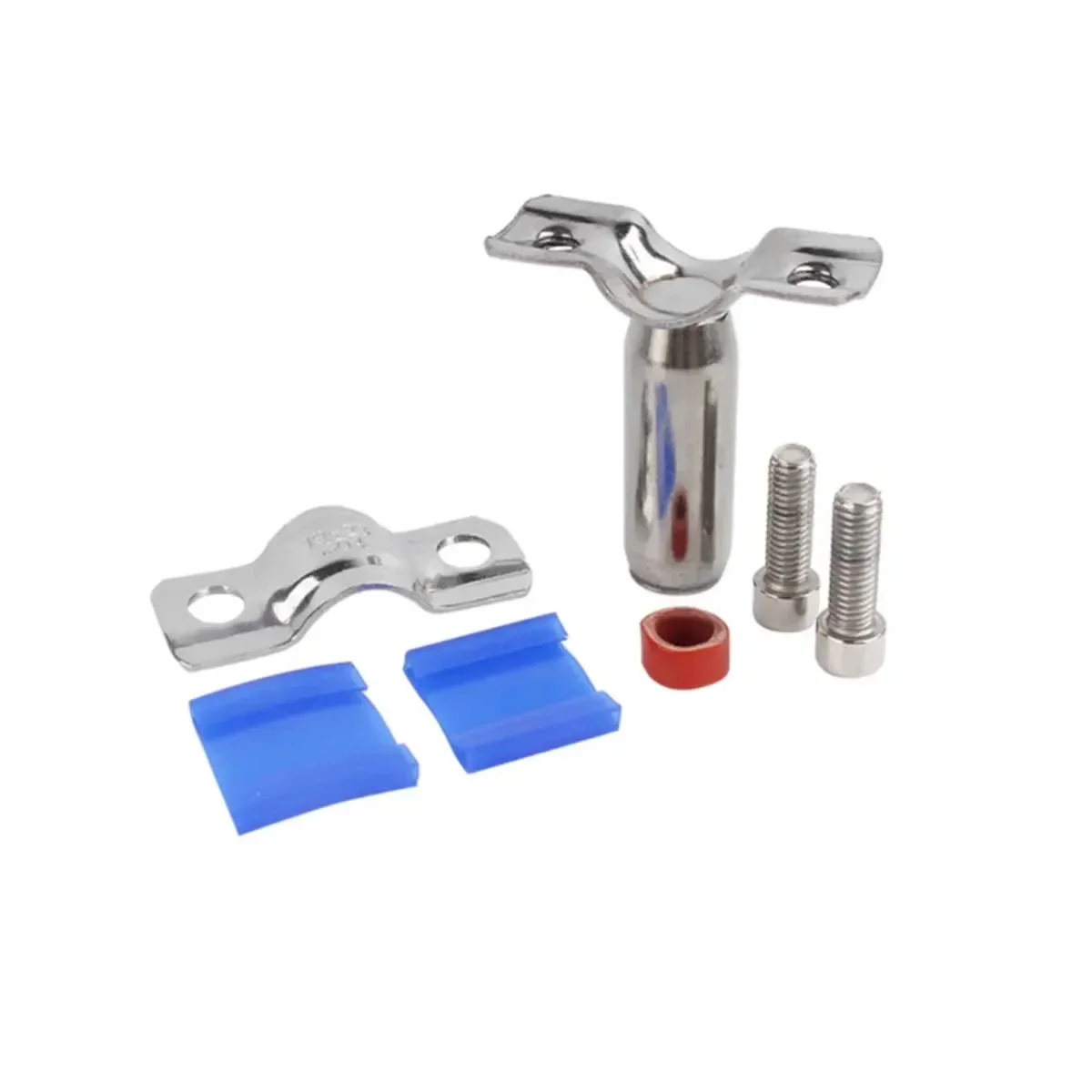 304 دعامة من الفولاذ المقاوم للصدأ ملحومة أنابيب المياه تحديد المشبك جولة قفل بولي كلوريد الفينيل المشبك