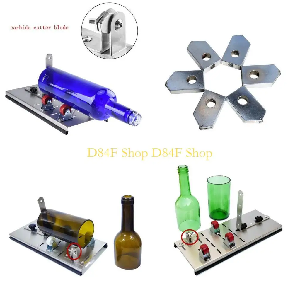 D84F 2pcs/set Wine Bottle Cutting Tools Replacement Cutting for Head For Glass Bottle
