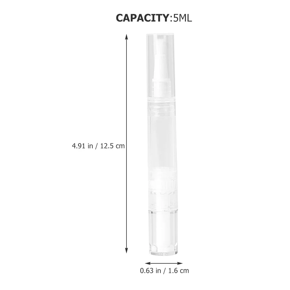 10 قطعة 5 مللي ماكياج الاستغناء القلم إعادة الملء الحاويات لكريم الأساس ملمع الشفاه زيت طبيعي السفر قضيب فارغة