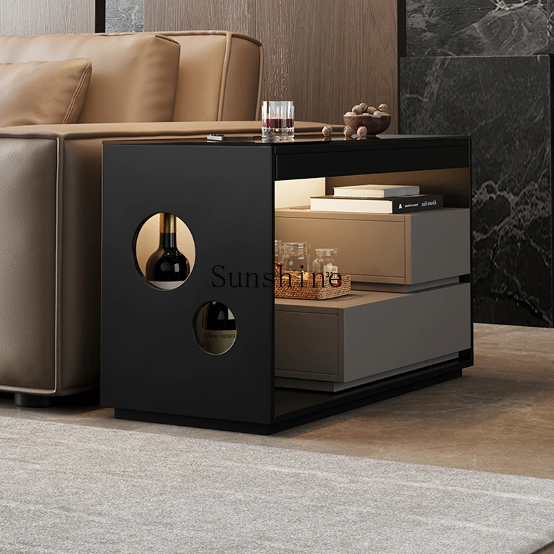

Sofa side cabinet, living room light luxury high-end sense, small corner table storage side cabinet