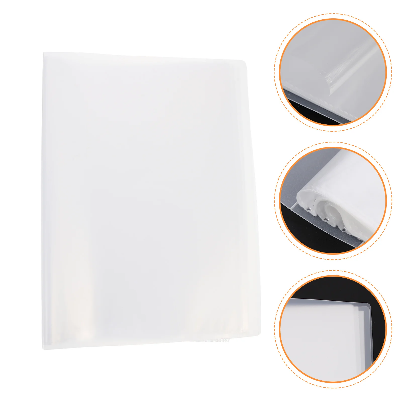 

Plastic A4 File Folder Diamond Picture Organizer Transparent Document Holder Office Storage Pouch Portable