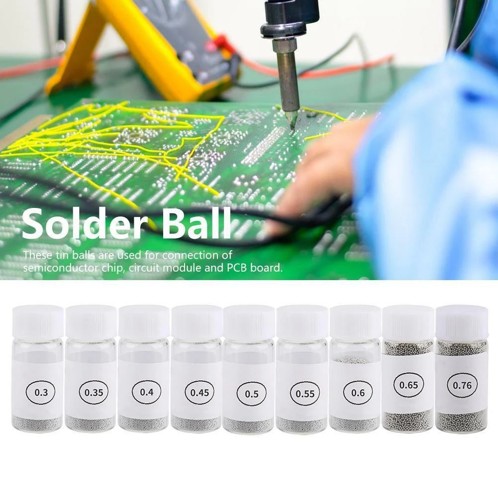 1 Set Lead-Free Reballing Soldering PCB Heat Universal Stencil Balls BGA