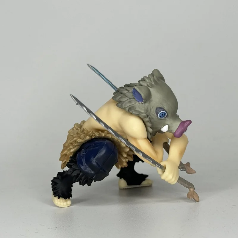 8 سنتيمتر شيطان القاتل Hashibira Inosuke الشكل روبوت تحصيل عمل الشكل هدية بولي كلوريد الفينيل بولي كلوريد الفينيل لعبة عمل التماثيل Giyuu Kimetsu No Yaiba #3