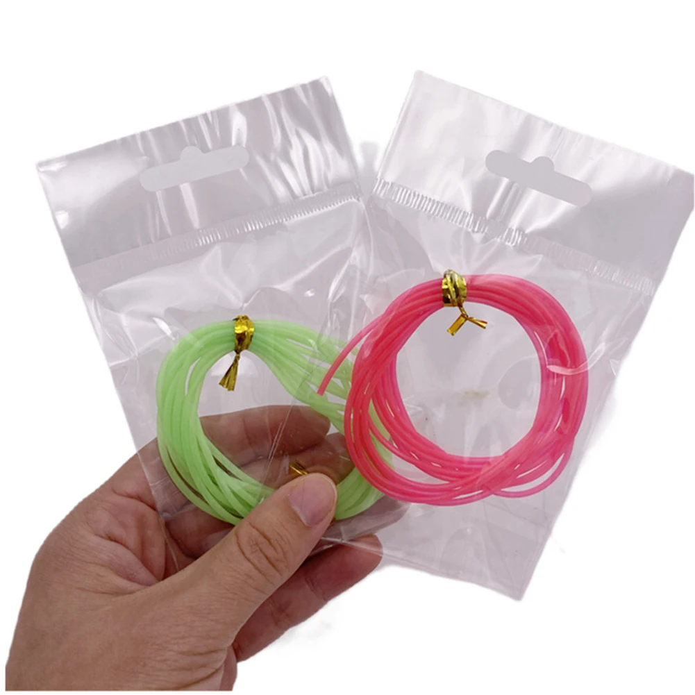 

1pc Luminous Tube 2m Length Pink/Green Light Line Glow Anti Rig Tube Tubing Silica Gel Carp Ice Fishing Accessories