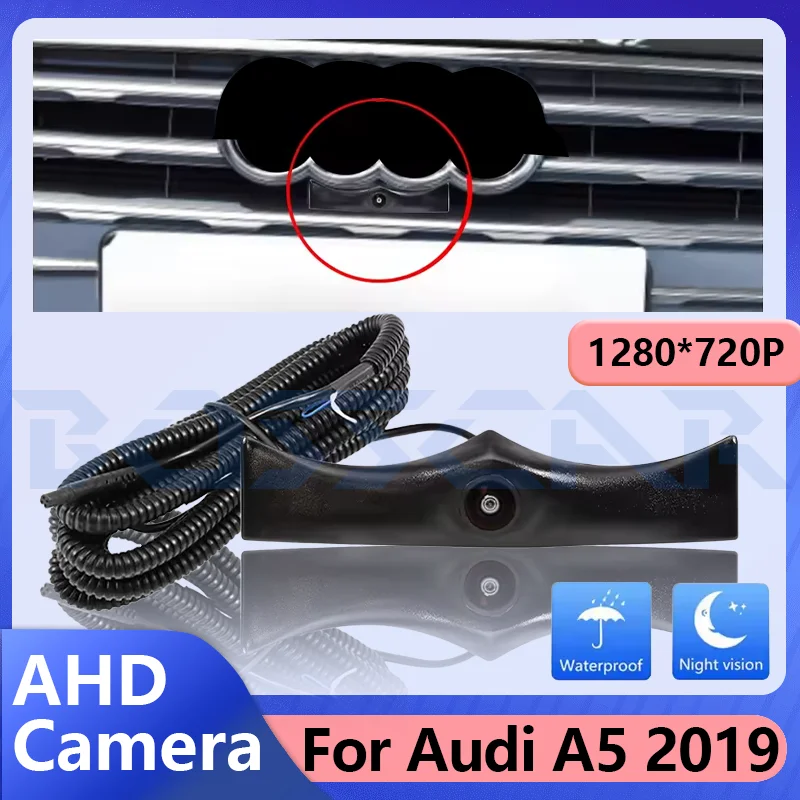 Car Front View Camera For Audi A5 2019 OEM HD Night Vision Waterproof Camera Auto Electronics Accessories