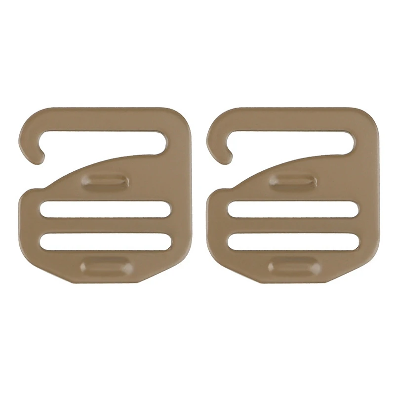 4PCS G Shape Buckle Titanium Alloy For Backpack Shoulder Bag Handbag Belt Fasteners Luggage Climbing Buckle Outdoor Webbing Clip