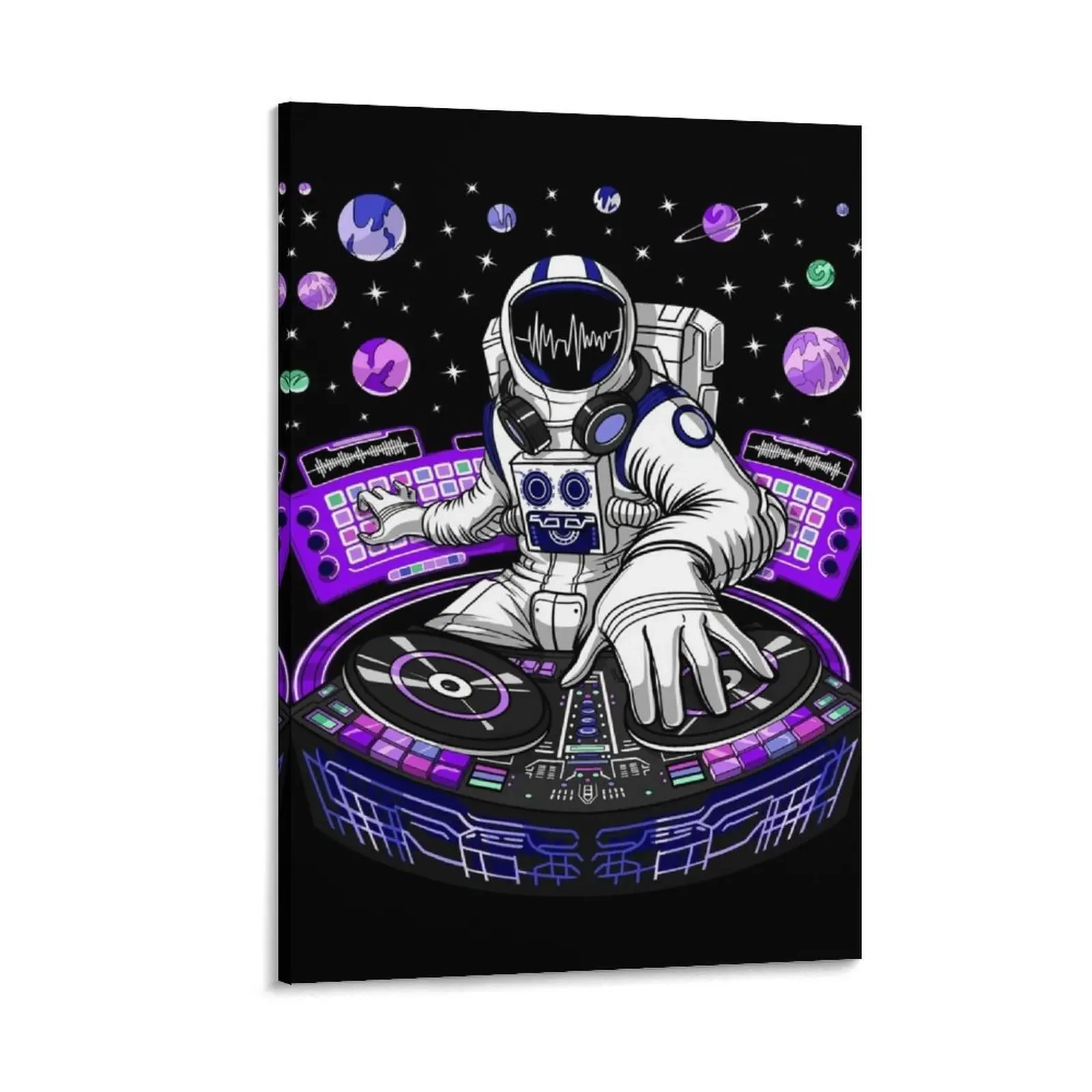 

Astronaut Psychedelic DJ Canvas Painting anime posters office decoration ornaments for home