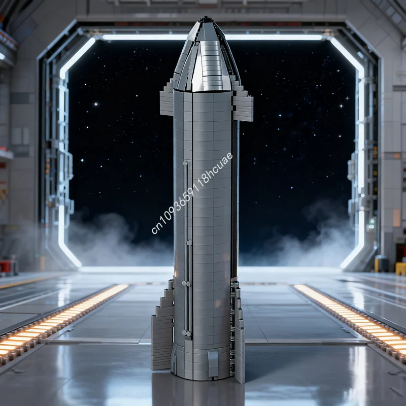 

1697pcs MOC SpaceX Starship Scale 1 Spaceed Model Building Blocks Assemble Creative Idea Toys Education Christmas Gift Brick