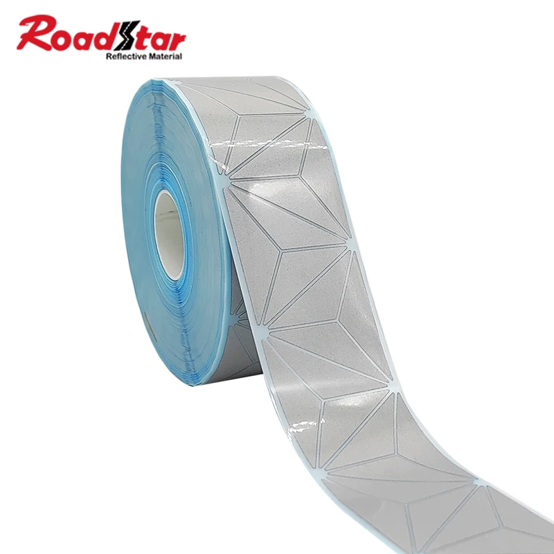 

Roadstar High Silver Diamond Shape Elastic Reflective Heat Transfer Vinyl Film Iron on DIY T-Shirts Workwear Safety Clothes