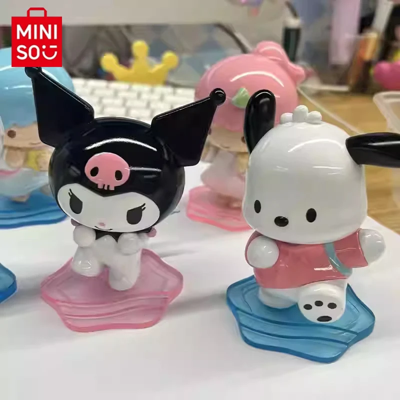 

MINISO Sanrio Back and Back Buddy Blind Box Cute Boys and Girls Desktop Ornament Handheld Trendy Toys Gift Toys for Children