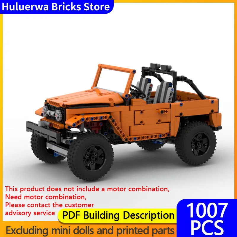 

Speed Racing Car Model MOC Building Bricks C Model FJ40 Pickup Truck Modular Technology Gifts Holiday Assemble Children Toy Suit