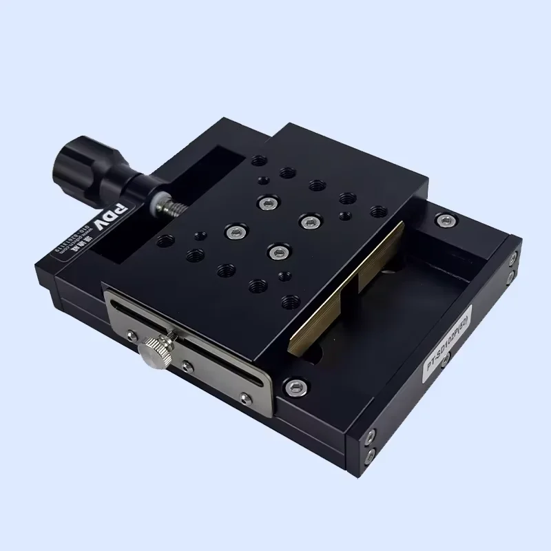 The displacement adjustment is achieved by using a precision ball screw to drive the manual X-axis translation stage.