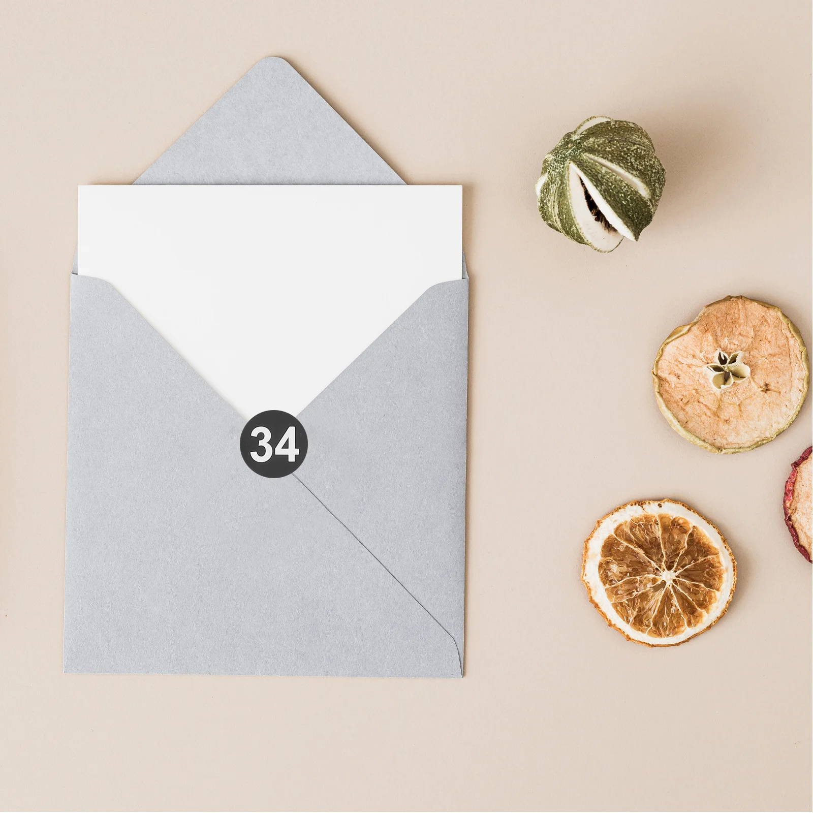 4 Sheets Round Number Stickers Labels Adhesive for Classification Organizing Storage Auction Paddles with Numbers