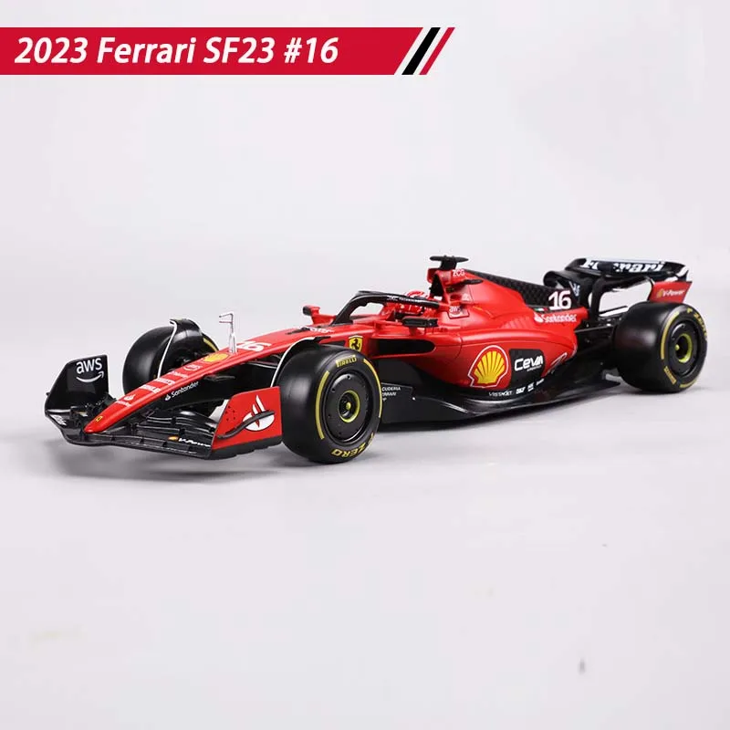 Bburago 1:18 Formula Car 2023 Ferrari F1 SF23 Charles Leclerc #16,Carlos Sainz#55 Die-cast Alloy Cars Model Toy Collectible Gift