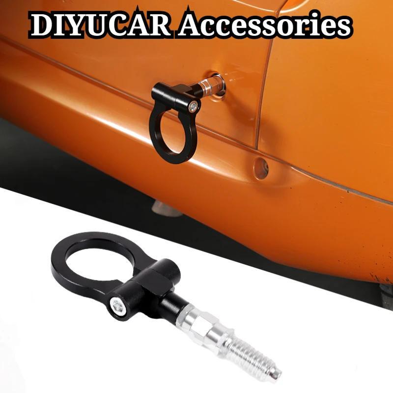 For Mercedes Benz smart 2027-2021 Aluminum Alloy Car Rear Trailer Hook Tow Ring Bumper Tow Hook Trim exterior Car Accessories