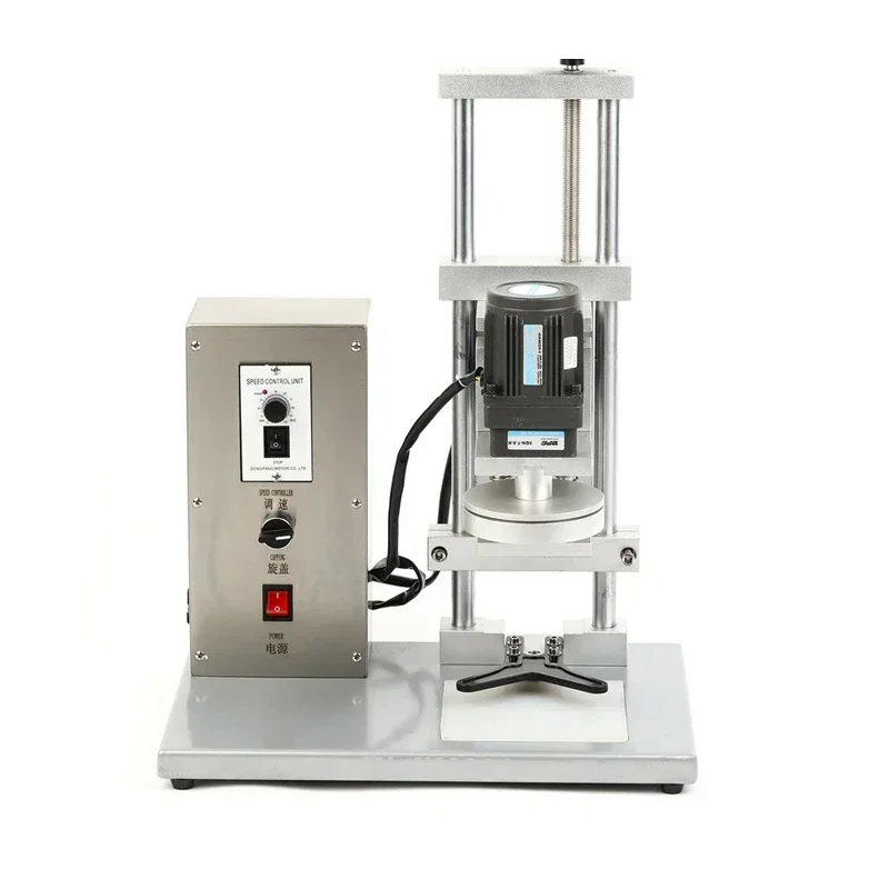 Machine de capsulage électrique de bureau 220v DHZ-450B, dispositif de capsulage de buse de pulvérisation de bouchon de pistolet, grande Machine de capsulage de bouchon de bouteille de bureau