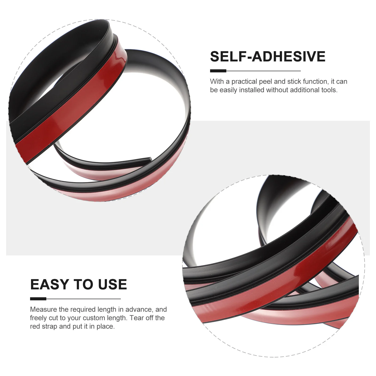 شريط انتقال الأرضية، واقي حافة PVC مرن ذاتي اللصق لعتبة الباب، شريط غطاء أرضيات بلاط السجاد #6